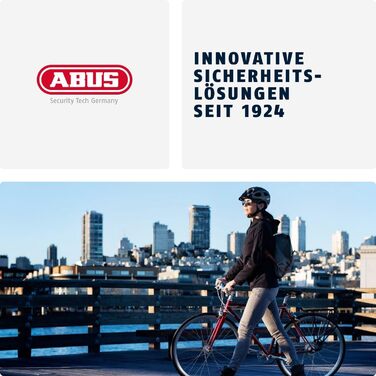 ABUS Stadthelm Pedelec 2.0 - велошолом для електровелосипеда з ліхтариком та водонепроникною накидкою - для міста, унісекс, білий (pearl white), червоний (blaze red) (S (51-55 см))