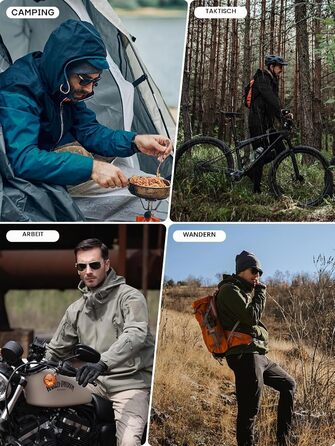 Чоловіча зимова тактична куртка FREE SODIER: водонепроникна вітрівка Softshell з флісовою підкладкою та капюшоном для полювання та outdoor, темно-синя, розмір S