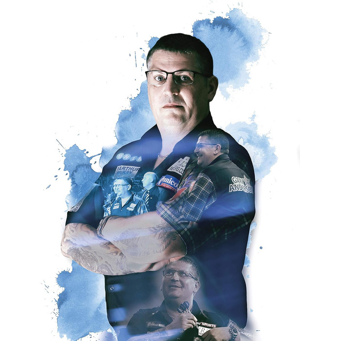 Дартси Unicorn Silver Star 80% вольфраму для чоловіків, Gary Anderson