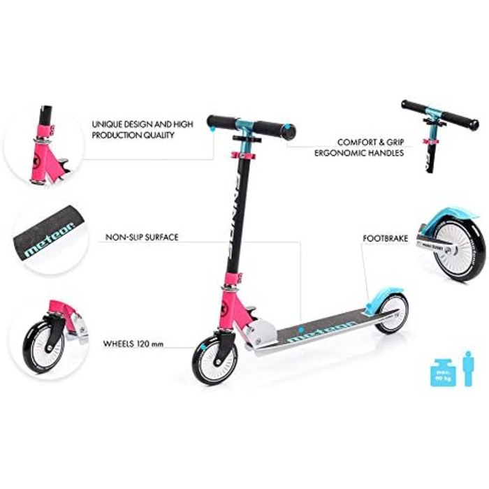 Самокат Meteor Scooter Pro для трюків і міста, спортивний, для дітей і дорослих