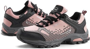 Водонепроникні трекінгові черевики для чоловіків та жінок. Легкі туристичні черевики для хайкінгу, розміри 38-46 EU, колір рожевий