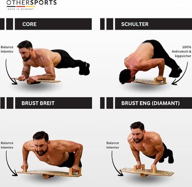 Дошка для віджимань OTHERSPORTS Pro, дерев'яна, для тренування грудних м'язів, без аксесуарів, оригінал