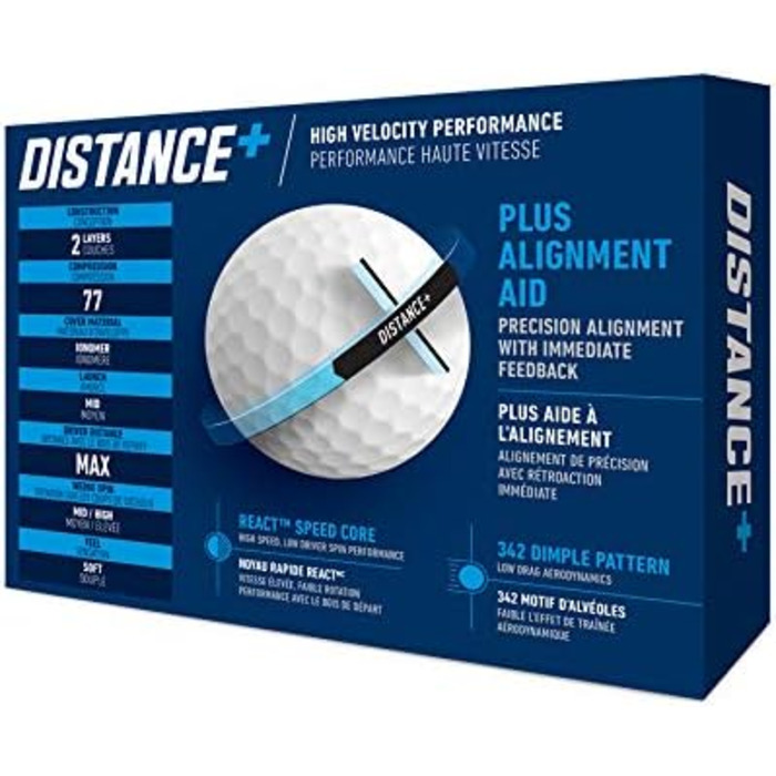 Гольф-м'ячі TaylorMade Distance+ для дальніх ударів