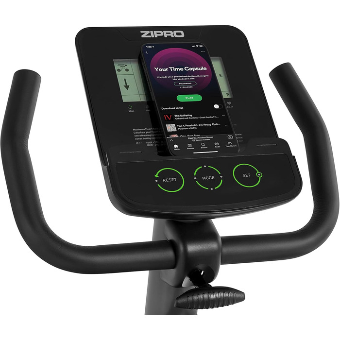 Велотренажер Zipro Easy, магнітний ергометр для дому, до 150 кг, фітнес-велосипед з батарейним живленням