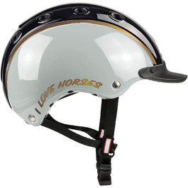 Дитячий велосипедний і лижний шолом Casco NORI Єдиноріг, чорний/сірий