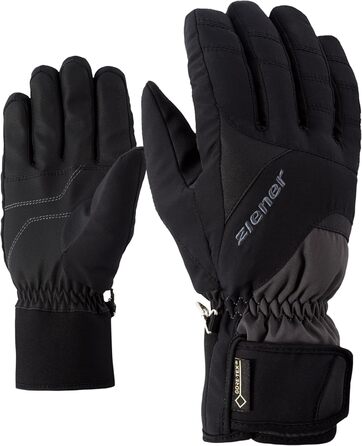 Лижні рукавички Ziener Guffert GTX, водонепроникні, дихаючі, графіт/чорний, для зимових видів спорту