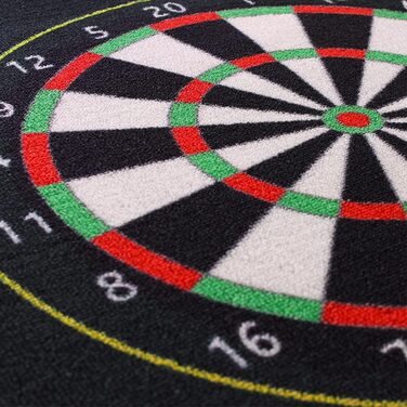 Dart-килимок Kingpower для турнірів, жовтий, 237x80 см, захист підлоги, аксесуари для дартсу, килимок із лінією кидка, дизайн 03
