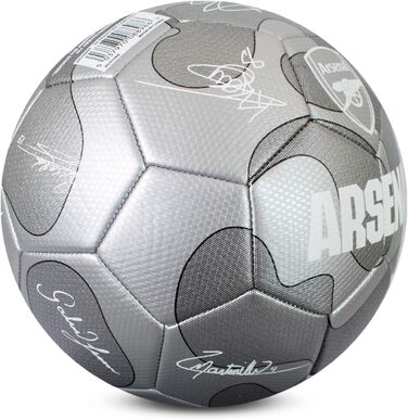 Офіційний футбольний м'яч Arsenal F.C. Silver Camo, розмір 5, для тренувань і матчів, колекційний, для дітей і дорослих