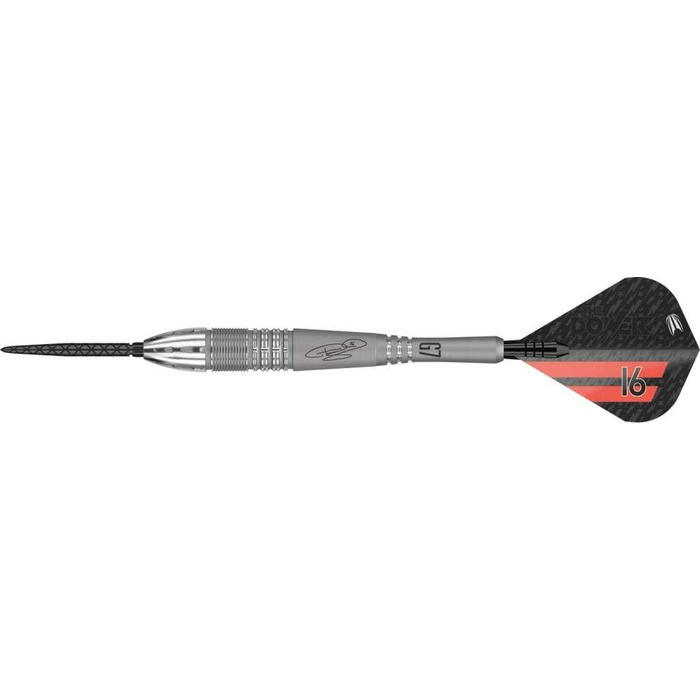 Дротики Target Darts Phil Taylor Power 9-Five Gen 7, 95% вольфраму, сталевий наконечник, Swiss Point, 26 г, гравецька серія