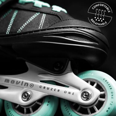 Movino Cruzer One: регульовані ролики для дітей (38-41), м'ятний колір