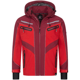 Чоловіча куртка Softshell Rock Creek Outdoor H-314, великий розмір 4XL, червона