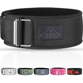 Пояс для важкої атлетики Bear Grips, 3-шаровий, із надійною застібкою, для станової тяги, присідань, WOD, олімпійського підйому, для підтримки спини