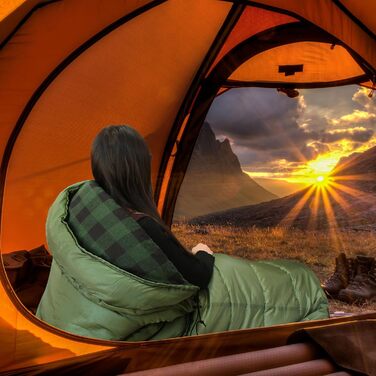 Спальний мішок XXL для дорослих, 3-4 сезони, фланель, кемпінг, зимовий, 230x90 см