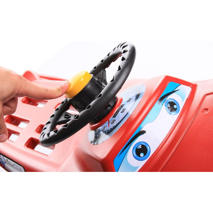 Дитячий санки Zigi-Zet Control: пластикові санки з тяговим тросом та керуванням, 2 кольори (червоний)