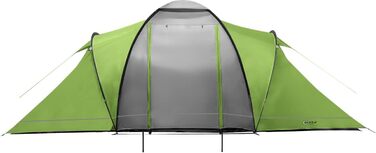 Намет Portal Outdoors Beta 6: просторий 2-кімнатний зелений намет з сумкою для зберігання