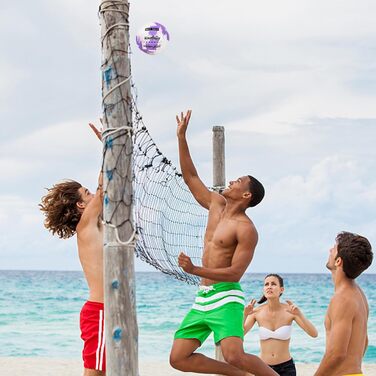 Волейбольний м'яч Wuzfully Kinder Soft Touch для пляжу та залу, розмір 5, фіолетовий