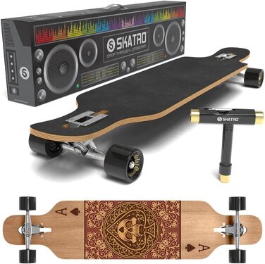 Лонгборд SKATRO Dropthrough Freeride з T-Tool Ace Spades для фрірайду