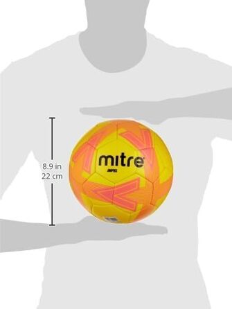 М'яч футбольний Mitre Impel L30P Yellow/Tangerine/Black - для тренувань та гри