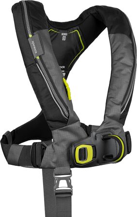 Рятувальний жилет Spinlock Deckvest 6D автоматичний, з обплетенням, чорний/антрацит