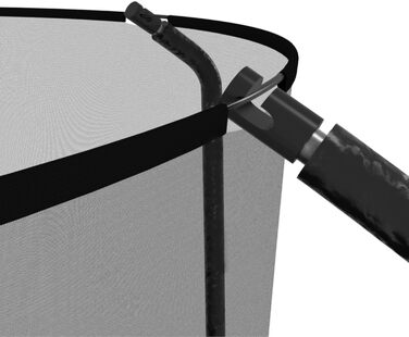 Батут Semi-Pro 10FT (305 см) з чорним захисним покриттям, сіткою, матцем та сходами