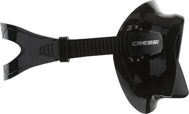 CRESSI F1 Безрамкова маска для дайвінгу та снорклінгу, універсальна, чорна, з лінзами Ultravision Blue або комплект з трубкою Dry, унісекс