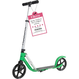 Самокат HUDORA BigWheel Pure алюмінієвий, складаний, до 100 кг, з підніжкою, для дорослих і підлітків