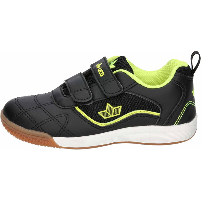 Дитячі спортивні тапочки Lico Jaime для залу (31 EU, чорний з лимонним відтінком)