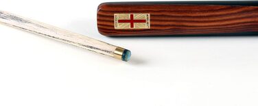 Кю Riley England Snooker: Бік, кейс, 145 см, ручна сплетіння ебену, вершинка 9.5 мм, подовжувач 15 см