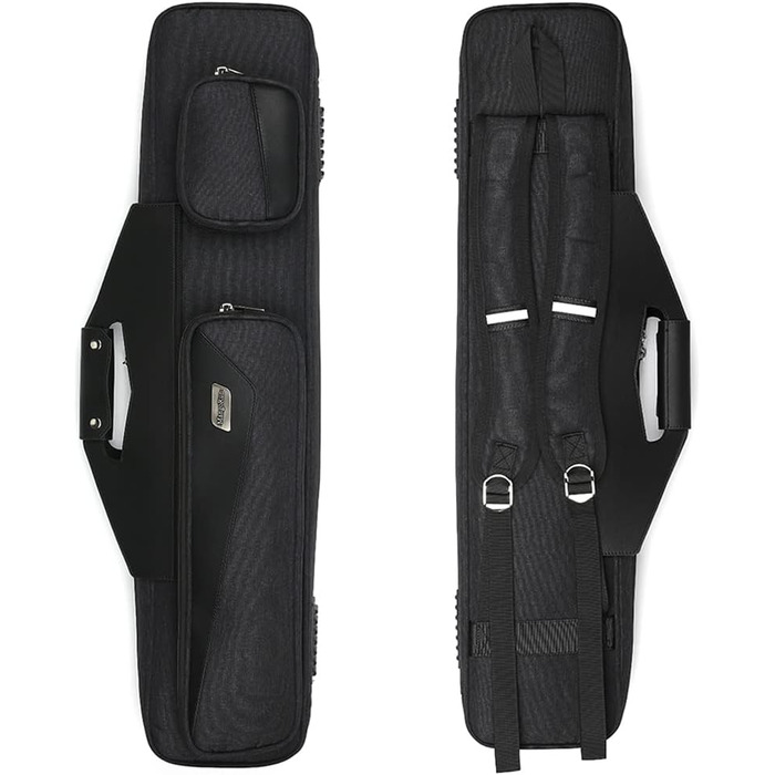 Чохол для 4 шатків для більярду з рюкком та ручкою, чорний