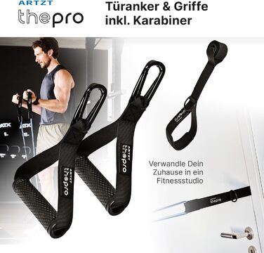 Набір еластичних стрічок для фітнесу ARTZT thepro: 5 рівнів опору, для силових тренувань, розтяжки та реабілітації, Loop Band 208 см