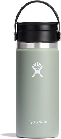 Термос HYDRO FLASK 473 мл, вакуумна нержавіюча сталь, герметична кришка Flex, для кави, широкий отвір, колір Agave
