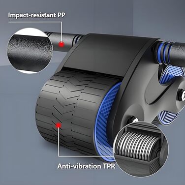 Ролер для пресу автоматичний з тримачем для телефону та пружиною, тренажер для дому, фітнес обладнання для вправ на прес