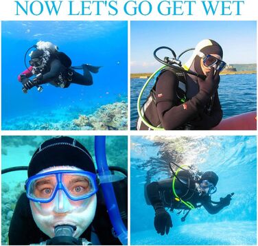 QKURT Рукавички для дайвінгу з неопрену, XL - рукавички для плавання, серфінгу, каякінгу, снорклінгу, вітрильного спорту, катання на човні