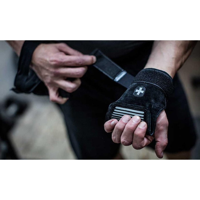 Захисні лямки для підйому ваги Harbinger Lifting Grips, чорні, розмір S/M