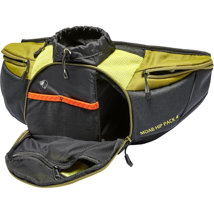 Поясна сумка VAUDE Moab Hip Pack 4, яскраво-зелена, універсальний розмір