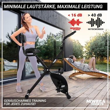 Велотренажер Miweba Sports - складаний, до 150 кг, тихий, для дому | Indoor Bike