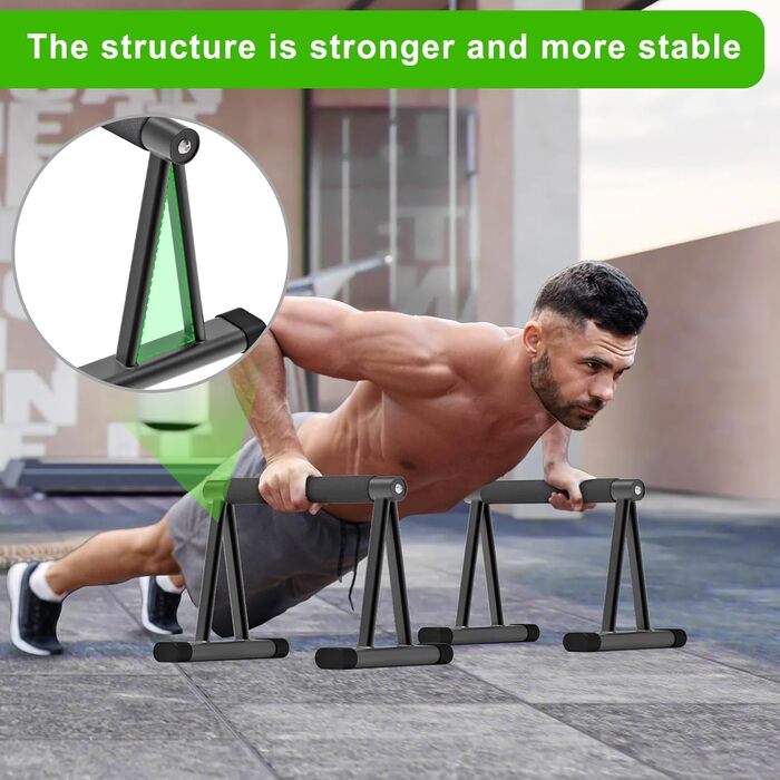 Віджимальні ручки Dolibest для калістеніки, фітнесу та йоги. Паралелетки для віджимань, стійка для перекидання, ручки для віджимань з дерева, 2 шт., середній розмір, для дому та спортзалу