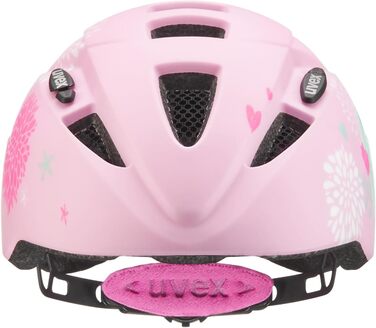 Дитячий велосипедний шолом Uvex Kid 2 CC, рожевий єдиноріг, матовий, розмір 46-52 см, з можливістю LED-підсвітки, легкий, регульований