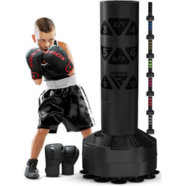 Дитяча боксерська груша RDX 4ft на стійці з рукавичками для боксу, MMA, кікбоксингу, муай-тай, тренувань, з присоскою
