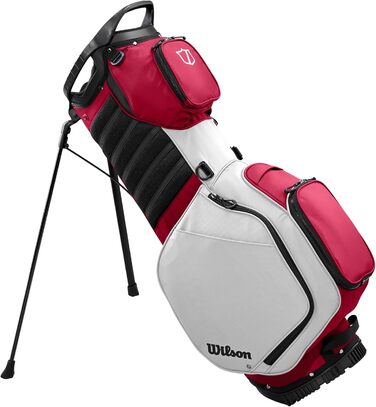 Сумка для гольфу Wilson Talus 14 з трьома ніжками (червоно-біла, унісекс)