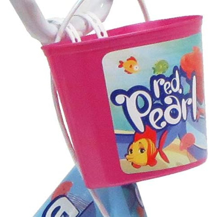 Дитячий велосипед Denver Babys 14'' Sea Life для дівчаток, синій/фуксія/білий