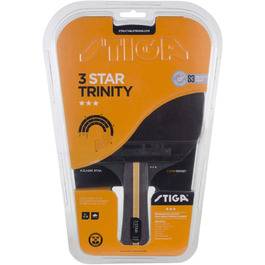 Ракетка для настільного тенісу STIGA Trinity 3-зірки, чорна/червона, для одиночної гри