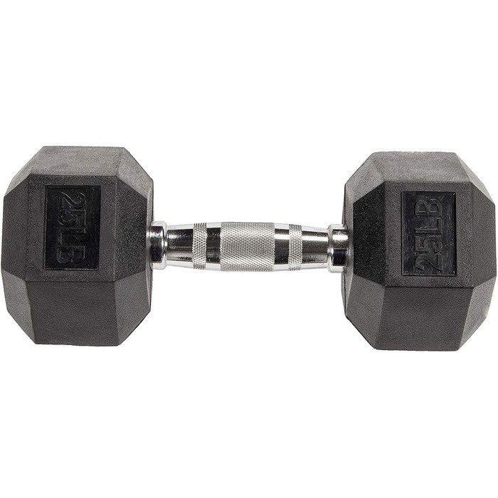 Гантелі BalanceFrom шестигранні, гумові, 11,3 кг, пара