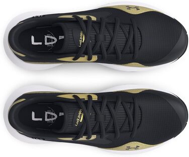 Кросівки баскетбольні чоловічі Under Armour UA Lockdown 7 Low, 48.5 EU, чорний/металевий золотий/чорний