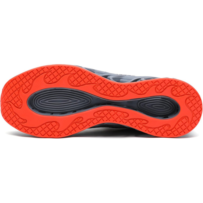 Чоловічі кросівки Wanhee для спорту та бігу, сірі та помаранчеві, 44 EU