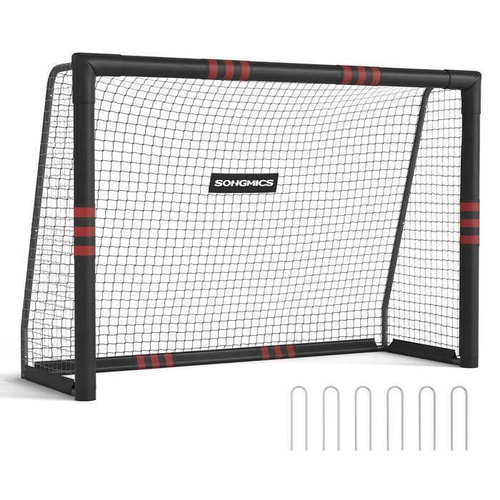 Футбол ворота SONGMICS 240x160x85 см: сталеві труби, сітка PE, для саду, пляжу, універсальні