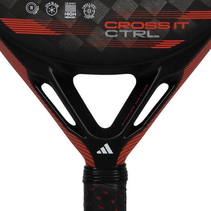 Падельна ракетка adidas Cross It Ctrl, чорна/червона, без струн