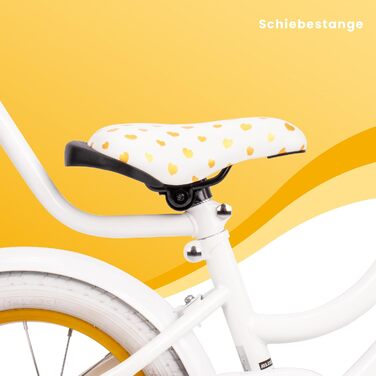Дитячий велосипед Sun Baby Heart Bike для дівчаток 12/14/16 дюймів, зі знімною ручкою, для дітей 2-6 років