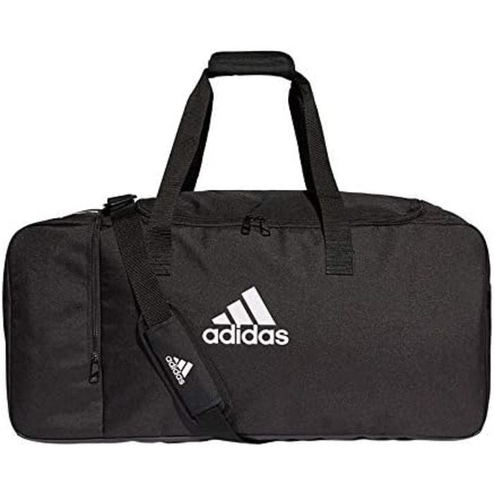 Сумка спортивна adidas Tiro Duffel L, унісекс, 70×32×32 см, чорна/біла