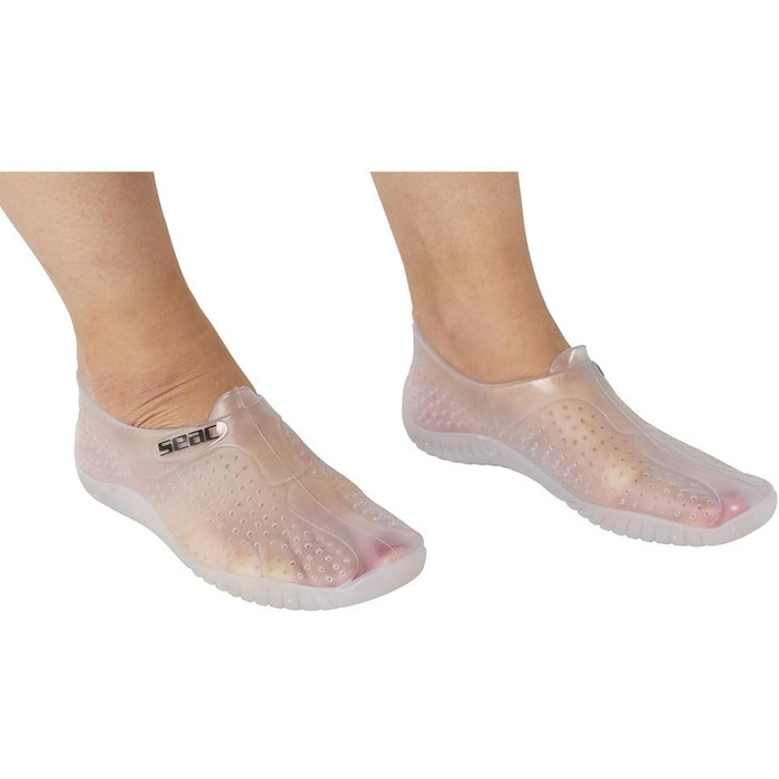 Seac SoftGummischuhe: унісекс аквашузи для пляжу, моря, басейну та відпочинку (43/44 EU, прозорі)